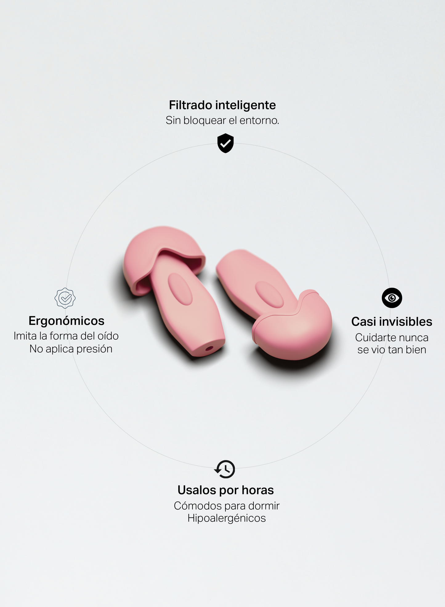 Protector Auditivo 'Happy Ears' Light Pink - Medium