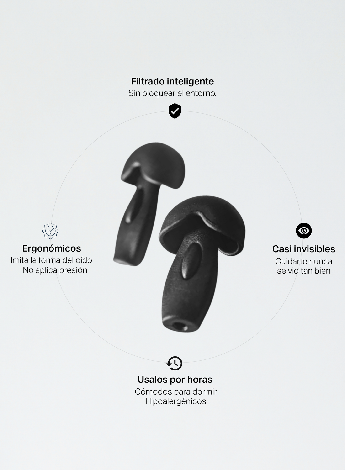 'Happy Ears' Black - Medium