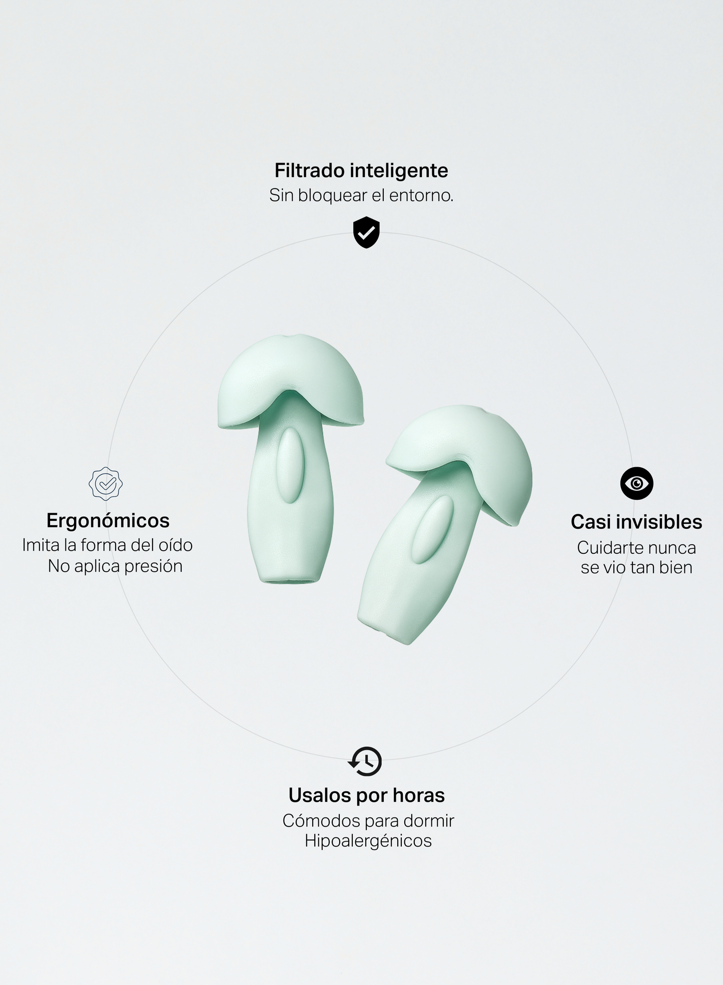 Protector Auditivo 'Happy Ears' Light Blue - Medium