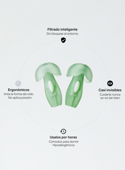 Protector Auditivo Eco-Friendly 'Happy Ears Ocean Plastics' Medium